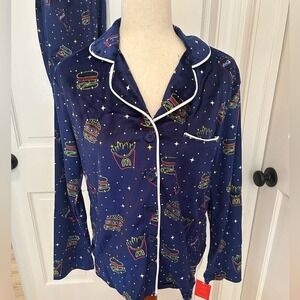 NWT McDonald's Coca Cola 2022 Ltd Ed Dream Order Pajama Set Women's S/M‎ Navy